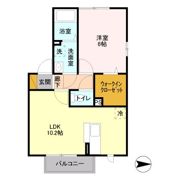 グリーンコーポ吉岡 B棟の間取り画像