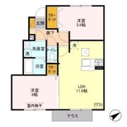GLAD上本郷 Aの間取り画像