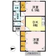 パティオスⅡ A/Bの間取り画像