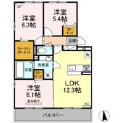 コンフィアンサ A棟の間取り画像