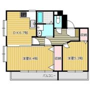 ヴィラ茶町通りの間取り画像