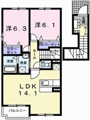 フィオーレ白浜Ⅱの間取り画像