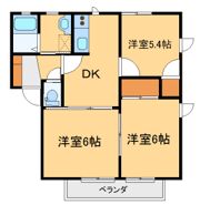 ジュネスいの Eの間取り画像