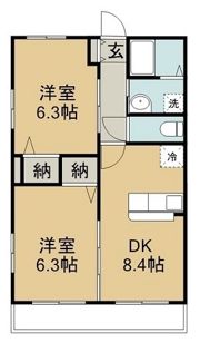 フレスコマンションIIIAの間取り画像