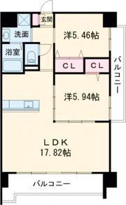 ギャラン鷹の巣の間取り画像