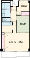 ミュー花水木弐番館の間取り画像