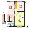グランモア桜川 ABCの間取り画像