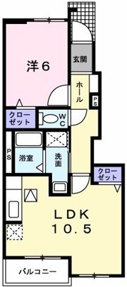 クライネス ドルフの間取り画像