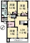 シャーメゾンRIKYU A棟の間取り画像