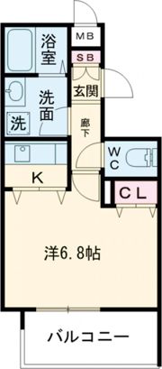 プレサンス三宮花時計前の間取り画像
