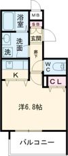 プレサンス三宮花時計前の間取り画像