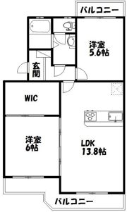 マンションアカンサスⅠの間取り画像