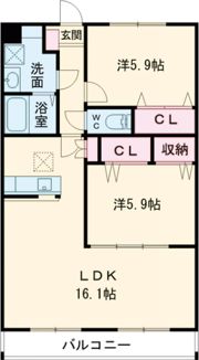 ルネスラシェーズIIの間取り画像