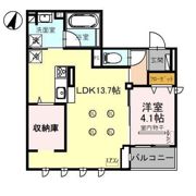 D-wing 大和町の間取り画像