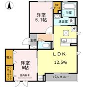 グリーンパレス宮沢の間取り画像
