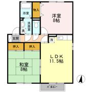 アビタシオン Ⅲの間取り画像