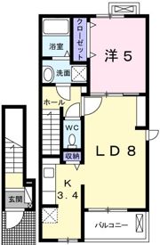 エスペランサ白国Ⅱの間取り画像