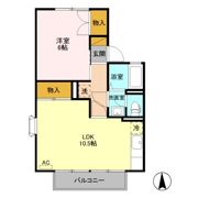 第3明清ハイツ Bの間取り画像