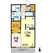 Salt Valley CourtⅡ(ｿﾙﾄﾊﾞﾚｰｺｰﾄﾂｰ )の間取り画像