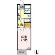 クレール竹原の間取り画像