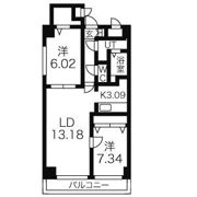 Square Ms614(スクエアマンション614)の間取り画像