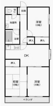 サンハイム和田の間取り画像
