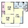 コーポ若葉Ⅱの間取り画像