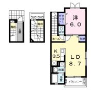 カルムメゾン平成Ⅱの間取り画像