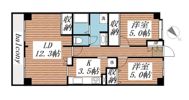 エクセル津田沼810号室の間取り画像