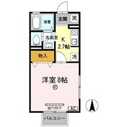 コーポ毛矢Ⅱの間取り画像