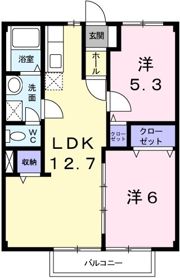 コーポ三輪の間取り画像