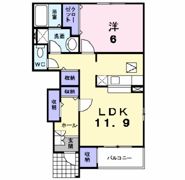 ジャンプ八百屋町の間取り画像