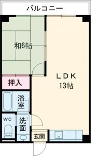 河辺ハイライフコーポの間取り画像