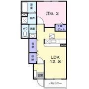 アンソレイエⅠの間取り画像