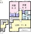 レジデンスさくら台Bの間取り画像
