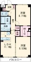 アムール二の宮の間取り画像