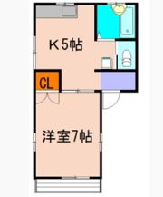 ハリガエハイツの間取り画像