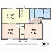 リバーハイツの間取り画像