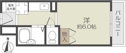 スチューデントパレス茨木の間取り画像