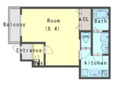 エステイトE桂川B棟の間取り画像