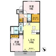 クレール今泉 Bの間取り画像