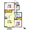 クレドール東塚の間取り画像