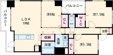 ヴィレラ辛島の間取り画像