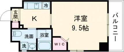 パレグレース中広Ⅱの間取り画像