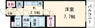 エスプレイス京都駅ウエストの間取り画像