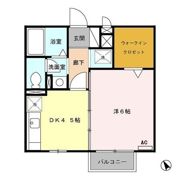 シャルムすずか Aの間取り画像