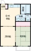 シャトー中川Ⅵの間取り画像