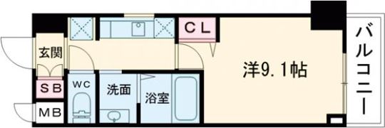 MJC神戸ハーバーウエストの間取り画像