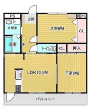 コーナス木太Sの間取り画像