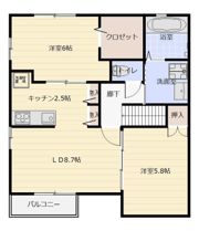 サクシードAの間取り画像